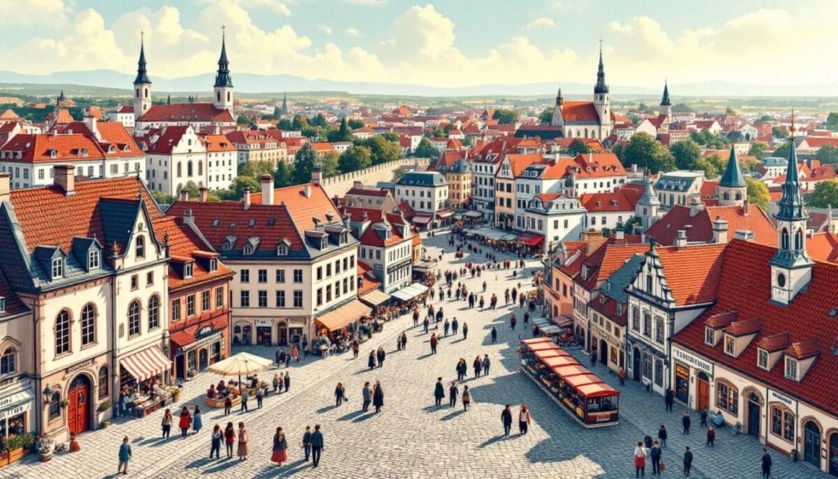 Die Altstadt von Tallinn, ein UNESCO-Weltkulturerbe, mit ihren historischen Gebäuden und Stadtmauern. Tallinn Sehenswürdigkeiten