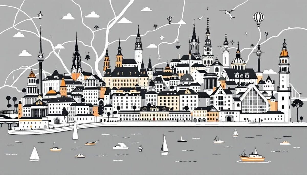 Top 20 Stockholm Sehenswürdigkeiten 2025: Ein Muss für jeden Besucher 7 Eine Karte von Stockholm mit den besten Sehenswürdigkeiten.