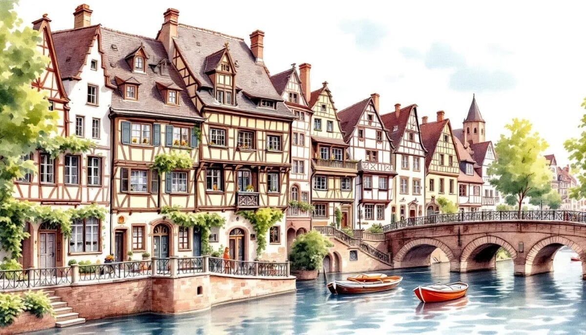 La Petite France, ein romantisches Viertel in Straßburg mit charmanten Fachwerkhäusern.